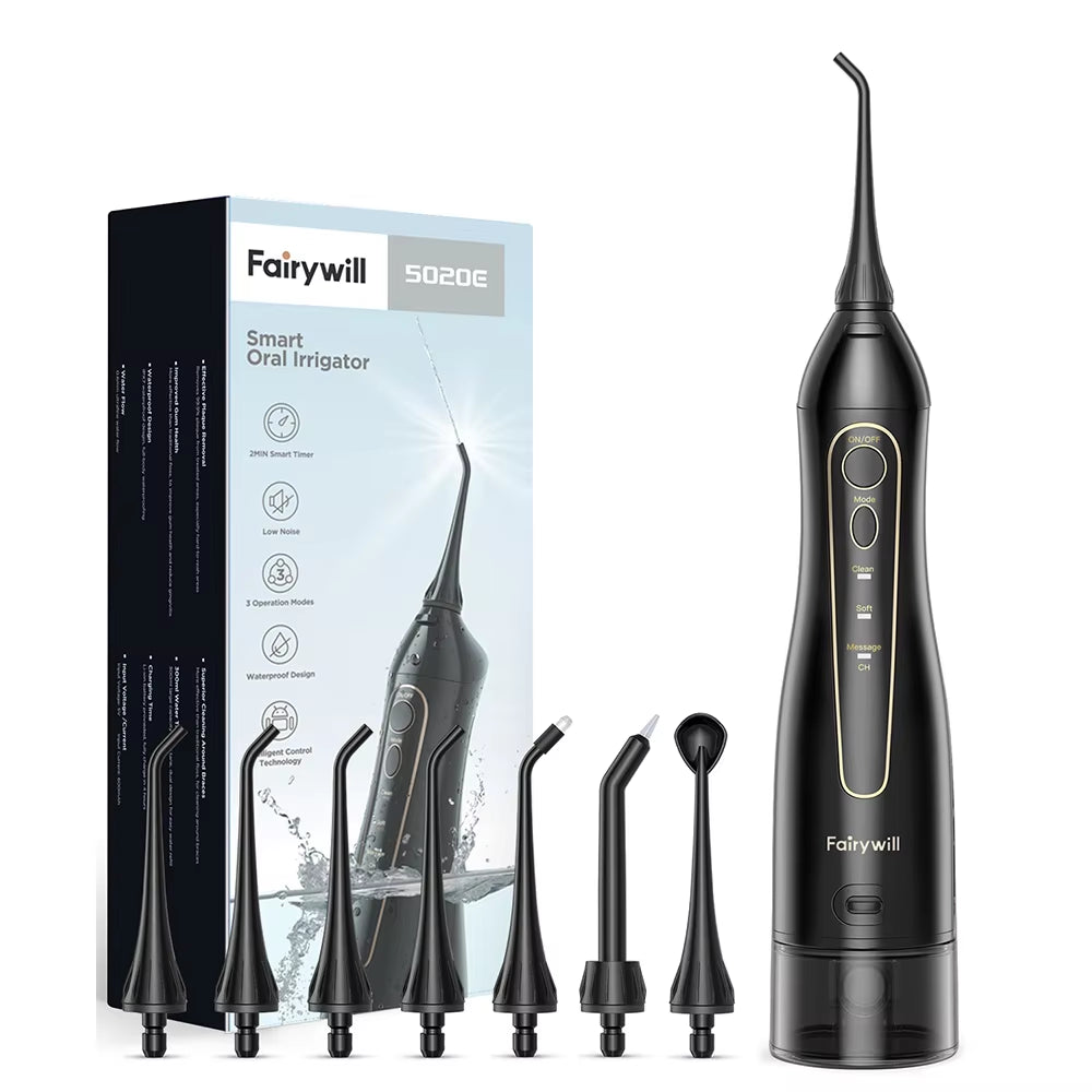 Revolutionary Water Flosser: 300ML Rechargeable Oral Irrigator with 3 Modes for Ultimate Dental Care
