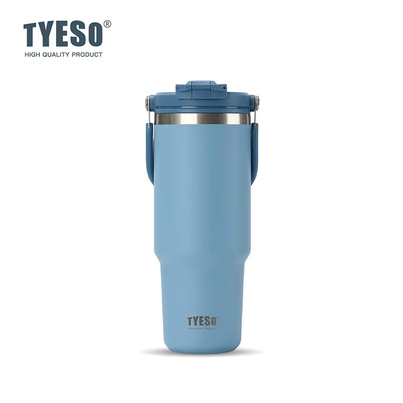 Elevate Your Hydration: Large-Capacity Stainless Steel Vacuum Thermos with Dual-Drink Functionality