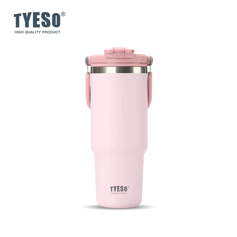 Elevate Your Hydration: Large-Capacity Stainless Steel Vacuum Thermos with Dual-Drink Functionality