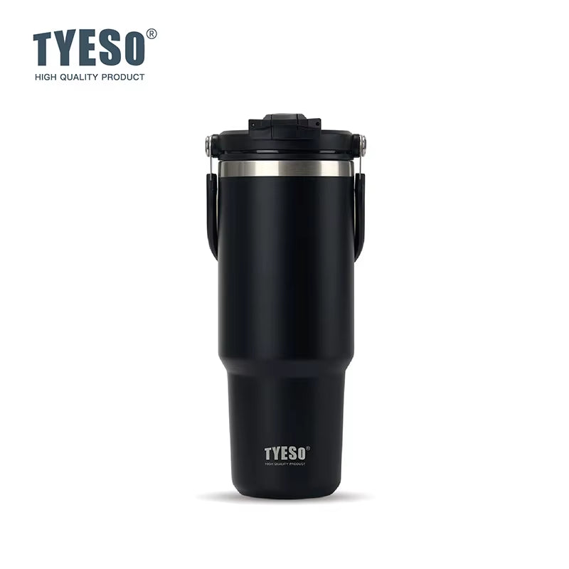 Elevate Your Hydration: Large-Capacity Stainless Steel Vacuum Thermos with Dual-Drink Functionality
