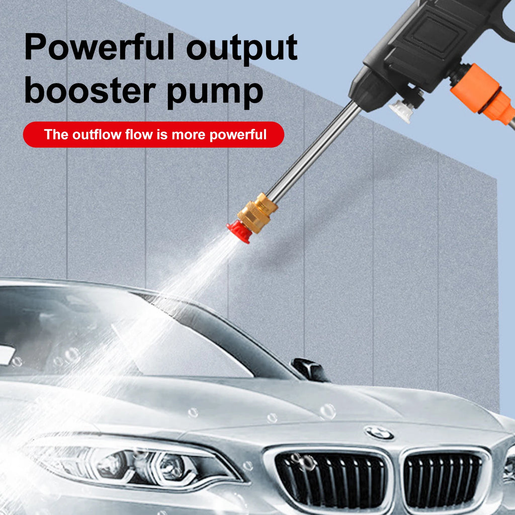 1500W 48V Portable Cordless High Pressure Car Washer with Self-Suction Capability and Foam Bottle, 40-50 Bar Power Cleaning Machine