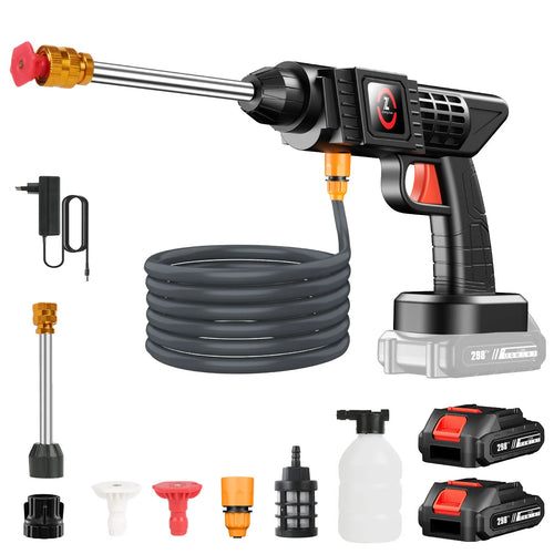 Cordless High Pressure Washer Spray Gun - 50 Bar Water Sprayer for Car Wash with Self-Priming Feature Compatible with Makita 21V Battery