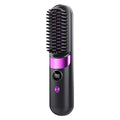 Revolutionary 2025 USB Cordless Hair Straightener Brush - Perfect Travel Companion with LED Display for Effortless Styling