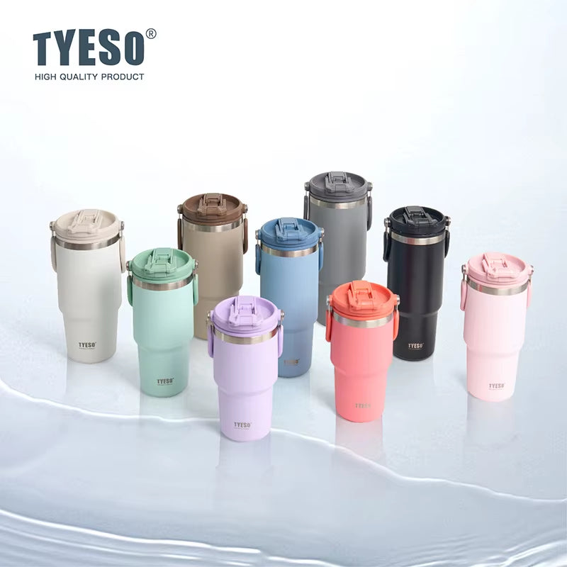 Elevate Your Hydration: Large-Capacity Stainless Steel Vacuum Thermos with Dual-Drink Functionality