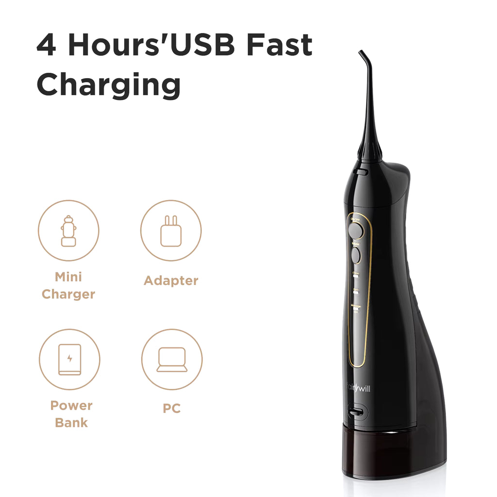 Revolutionary Water Flosser: 300ML Rechargeable Oral Irrigator with 3 Modes for Ultimate Dental Care