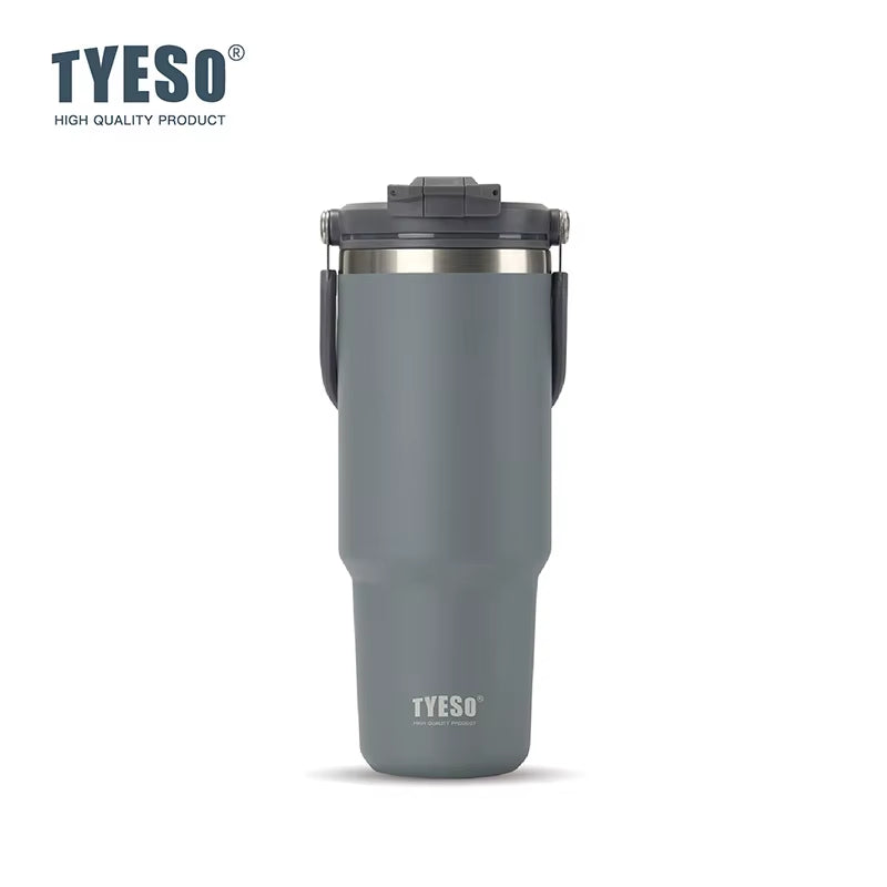 Elevate Your Hydration: Large-Capacity Stainless Steel Vacuum Thermos with Dual-Drink Functionality