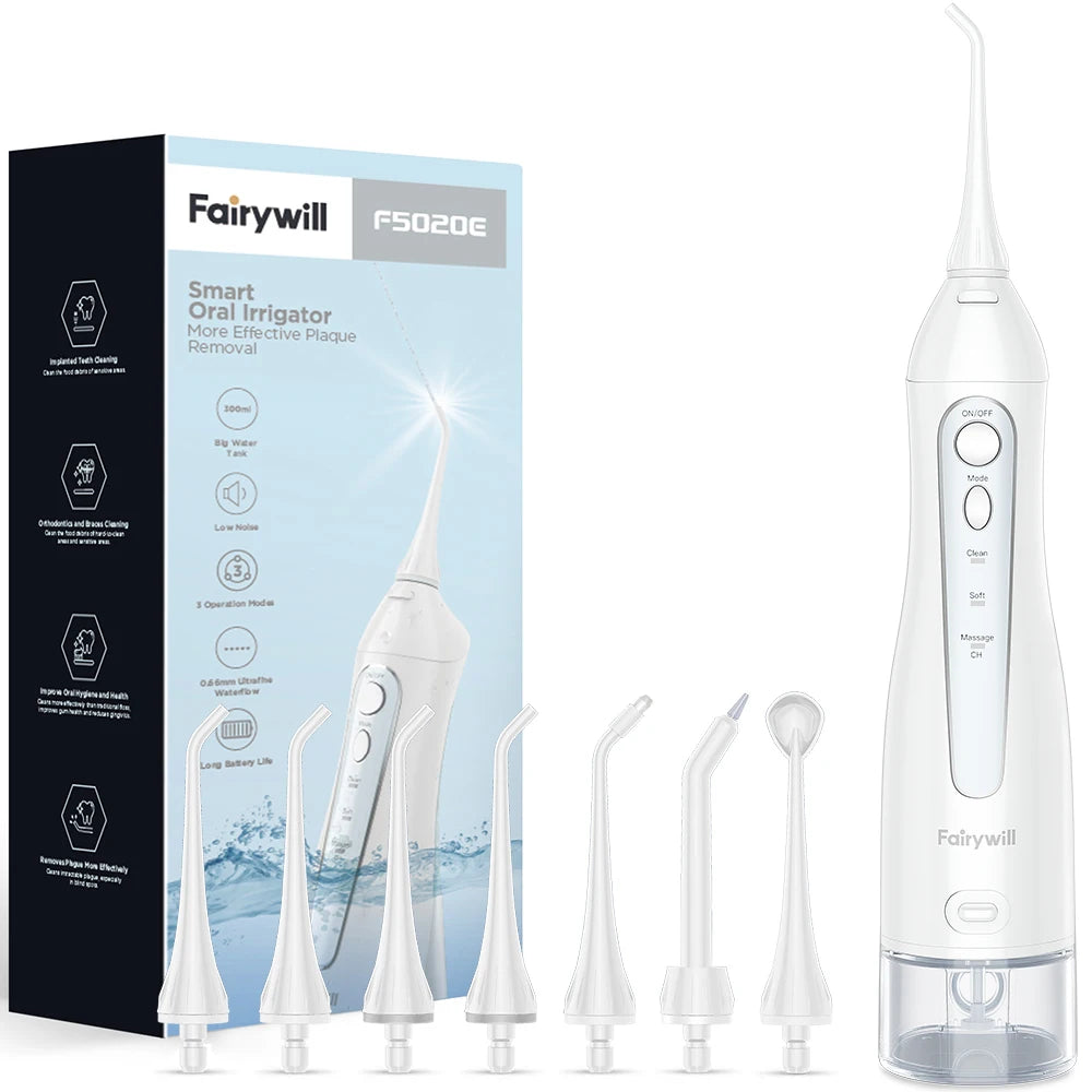 Revolutionary Water Flosser: 300ML Rechargeable Oral Irrigator with 3 Modes for Ultimate Dental Care