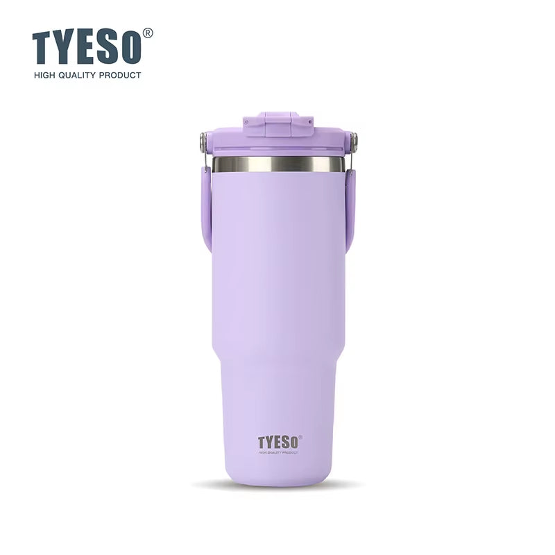 Elevate Your Hydration: Large-Capacity Stainless Steel Vacuum Thermos with Dual-Drink Functionality